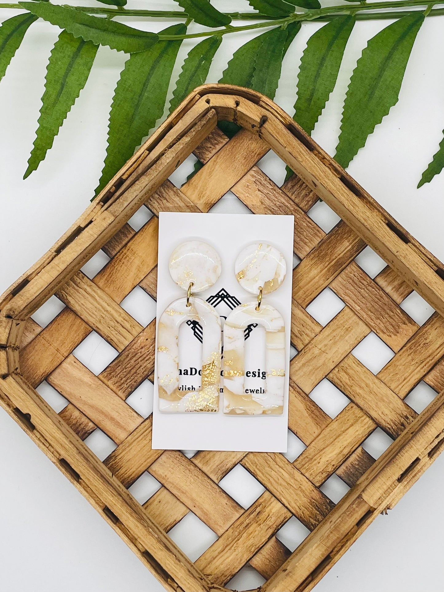 Marbled Clay Earrings