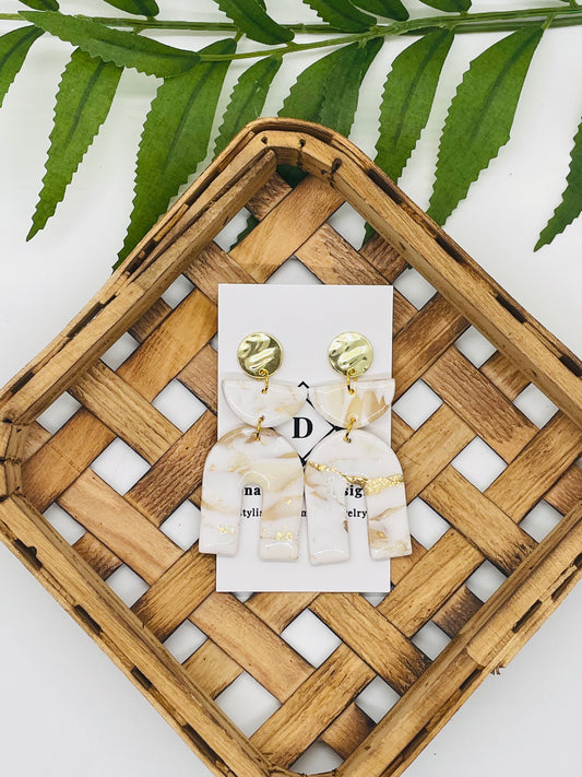 Marbled Clay Earrings