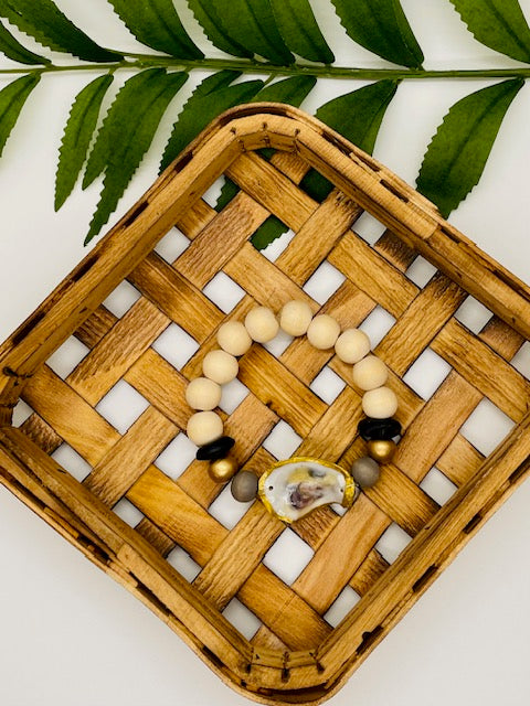 Oyster Shell Beaded Bracelet