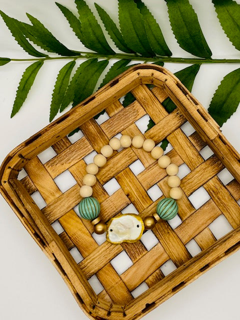 Oyster Shell Beaded Bracelet